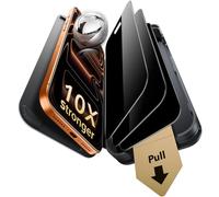 ESR Verre trempé Anti-espion Corning™ pour iPhone 17 Pro Max, Protections D'écran de qualité Militaire, dureté Armorite 9H+, Incassable et Durable avec Plateau UltraFit, Lot de 3