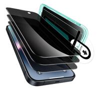 ESR Verre Trempé Anti-Espion pour iPhone 16e/iPhone 14/13/13 Pro,Cadre D'installation Facile,Ultra Résistant，Film Protection écran Anti-Rayures Protection Militaire, Lot de 3 avec Flawless Fit Tray