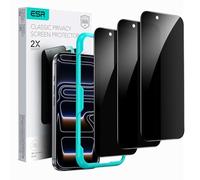 ESR Verre Trempé Anti-Espion pour iPhone 17 Pro, Protections D'écran de Qualité Militaire, Incassable et Protection de la Confidentialité, avec Outil d'Installation，Lot de 3