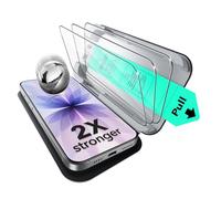 ESR Verre Trempé pour iPhone 17/iPhone 16 Pro, Protections D'écran de qualité militaire, dureté 9H,Incassables, Couverture Complète, avec Plateau UltraFit, Lot de 3