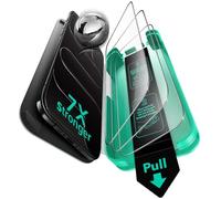 ESR Verre Trempé pour iPhone Air, 9H+ Protections D'écran pour iPhone 17 Air, Armorite Ultra-résistant de Qualité Militaire, Incassable et très durable, avec Plateau UltraFit Mis à Jour, Lot de 3