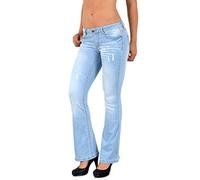 ESRA Jean Femme Bootcut Jeans Pantalon Grandes Tailles Salsa Pantalon en Jean Femme B500