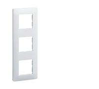 Ess. Plaque 3 postes 71 Blanc HAGER WE403