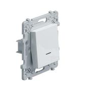 Hager Bouton poussoir à voyant Essensya 1o1f 10 A Blanc
