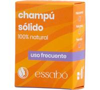 Essabó - Shampooing solide à usage fréquent - 100% naturel - Base de beurre de mangue et d'huile de ricin - Fabriqué artisanalement - Convient aux enfants et aux peaux sensibles - Sans allergènes -