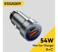 Essager 54W USB chargeur de voiture 5A charge rapide QC 3.0 PD 3.0 SCP AFC USB Type C chargeurs de téléphone de voiture pour iPhone Huawei Samsung Xiaomi