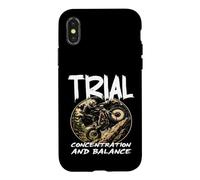 Essai de Concentration et d'équilibre pour Moto extrême Coque pour iPhone X/XS