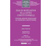 Essai de modélisation de la justice constitutionnelle: Pour une approche téléologique du contentieux constitutionnel (Tome 161)