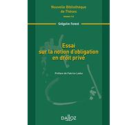 Essai sur la notion d'obligation en droit privé - Volume 116 (116)