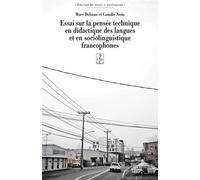 Essai sur la pensée technique en didactique des langues et en sociolinguistique francophones - Marc Debono - Lambert-Lucas - broché - Essai