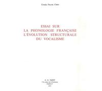 Essai sur la phonologie française, l'évolution structurale du vocalisme - Ursula Frank Chen - Nizet - broché - Essai