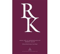 Essai sur la responsabilité - Robert Klein - Inst.national D'histoire De L'art - broché - Essai