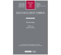 Essai Sur Le Droit Commun