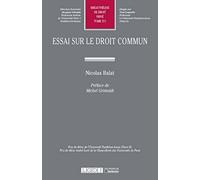 Essai sur le droit commun Vasan Bala (Auteur)