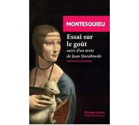 Essai sur le goût - Charles-Louis de Secondat Montesquieu - Rivages - Poche - Livre