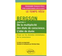 Essai Sur Les Données Immédiates De La Conscience - Chapitre Ii : De La Multiplicité Des États De Conscience - L'état De Durée