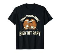 Essai Transformé Bientôt Papy Cadeau Futur Papy Humour Rugby T-Shirt