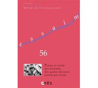 Essaim 56 - Poésie et vérité des formules des quatre discours écrites par Lacan - Collectif - Eres - ebook (ePub) - Revue