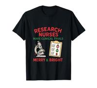 Essais cliniques de Noël pour infirmière de Recherche T-Shirt