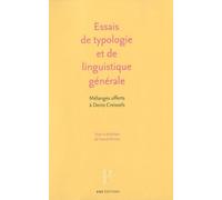 Essais de linguistique générale et de typologie linguistique