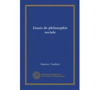 Essais de philosophie sociale