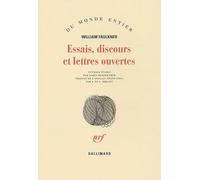 Essais, discours et lettres ouvertes William Faulkner (Auteur), Louise Bréant (Traduction), Jules Bréant (Traduction), James B. Meriwether (Edité par)