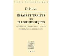 Essais et traités sur plusieurs sujets III David Hume (Auteur), Michel Malherbe (Traduction)