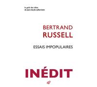 Essais impopulaires - Bertrand Russell - Belles Lettres - broché - Essai