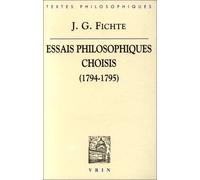 Essais philosophiques choisis, 1794-1795