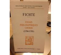Essais philosophiques choisis, 1794-1795