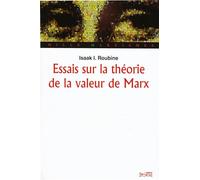 ESSAIS SUR LA THEORIE DE LA VALEUR DE MARX