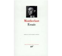 Essais Tome 1 - Henry de Montherlant - Gallimard - relié - Essai