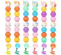 ESSALOO 3-in-1 Mini Surligneur pour Enfant Assemblable à Volonté, 36 Pièces Petits Cadeau Anniversaire Enfant Invites & Pochette Surprise Cadeau Anniversaire Enfants, 6 Couleurs Surligneur Pastel