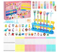 ESSALOO Fabrique a Stylo avec 85+ Accessoires, Kits de Loisirs Créatifs Enfant, Activité Manuelle Enfants 6 8 10 Ans, Cadeau Fille 7 9 11 Ans Anniversaire