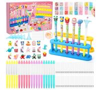 ESSALOO Fabrique a Stylo avec avec 100+ Accessoires, Kits de Loisirs Créatifs Enfant, Activité Manuelle Enfants & Cadeau Fille 6 7 8 9 10 Ans Anniversaire