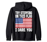 Essayez de Marcher sur ce Drapeau américain Sweat à Capuche