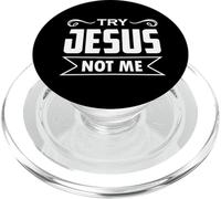 Essayez Jésus Not Me Christian Faith Hope Love - Rising PopSockets PopGrip pour MagSafe