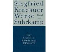 Essays, Feuilletons und Rezensionen Kracauer, Siegfried (Auteur)