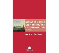 Essays In Maltese Legal History And Comparative Law