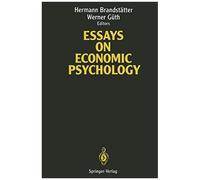 Essays On Economic Psychology