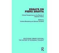 Essays On Piero Sraffa