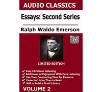 Essays Second Series By Ralph Waldo Emerson 9-cd Unabridged Audio Set