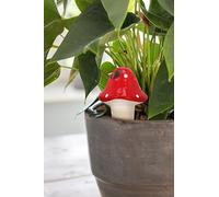 Esschert Arroseur de Plantes Design en Terre Cuite Rouge et Blanc