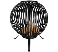 # Esschert Boule de Feu Noir 59x59x73cm Accessoire Métal Camp Vasque à