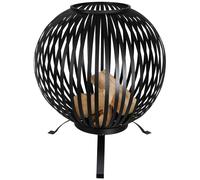 # Esschert Boule de Feu Noir 59x59x73cm Accessoire Métal Camp Vasque à
