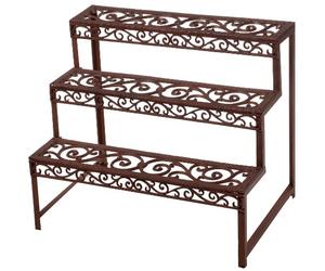 Esschert Bph33 Etagere rectangulaire en Fonte Marron 79 x 66 x 49 cm