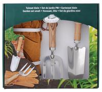 Esschert Design 3er Set Gartenset Pelle pour Fleurs Handgabel Gants En Cadeau