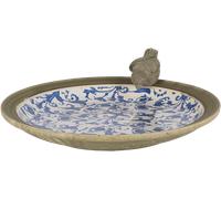 Esschert Design - Bain d'oiseau en céramique patiné