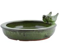 Esschert Design Abreuvoir Pour Oiseaux Rond En Terre Cuite, 3 Couleurs, 26,9 cm