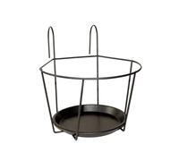 Esschert Design Accroche Pot de Balcon Gris Grand modèle